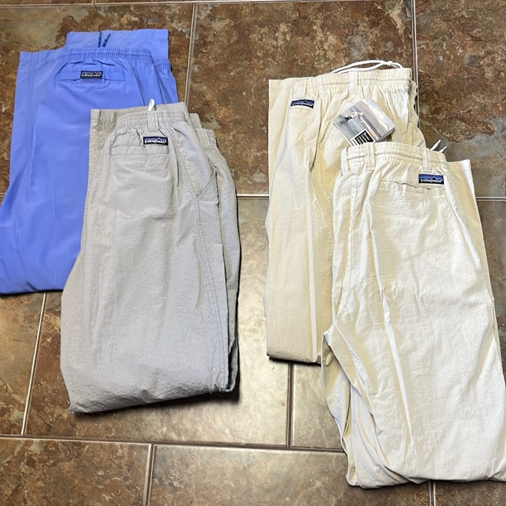 Sold.    Patagonia men’s tropical fishing pants 5 pairs